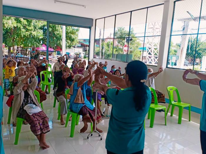 โครงการกายจิตแจ่มใสสร้างเสริมพลานามัยในวันรับเบี้ย บ้านเพ็กใหญ่ หมู่ 5  ปี 2566